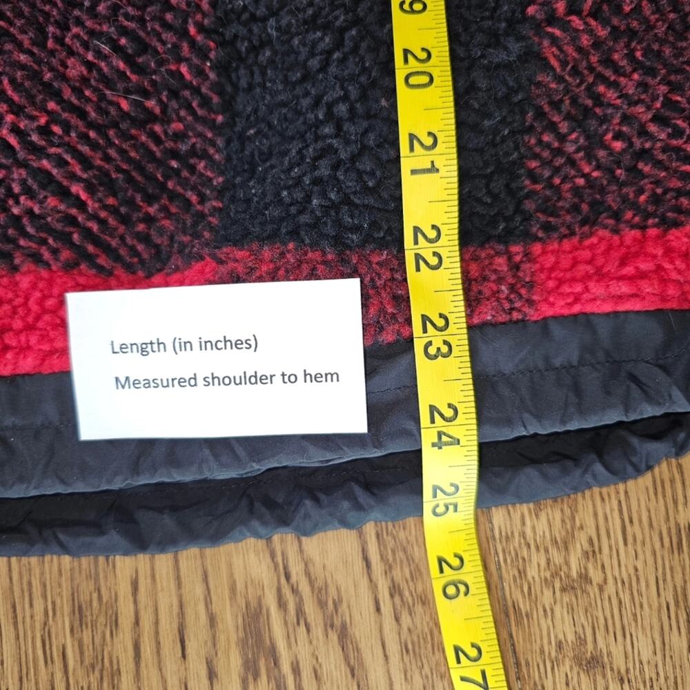 American Eagle Oversized Plaid Sherpa Jacket - Picture 9 of 9